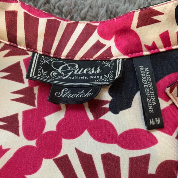 Guess Stretch Puff Sleeve Top - Picture 9 of 9